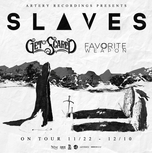 GET SCARED ANNOUNCES NORTH AMERICAN TOUR WITH SLAVES & FAVORITE WEAPON