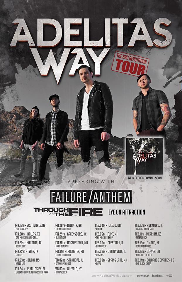 Adelitas Way Announces Dates Of “The Bad Reputation Tour” Music Existence