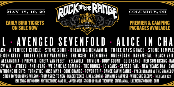 Rock On The Range Announces 2018 Lineup: Tool, Avenged Sevenfold, A Perfect  Circle + More